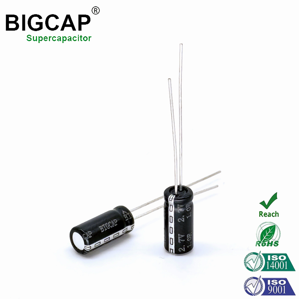 Winding Type High Voltage Energy Backup 2.7V/3.0V 1f Super Capacitor