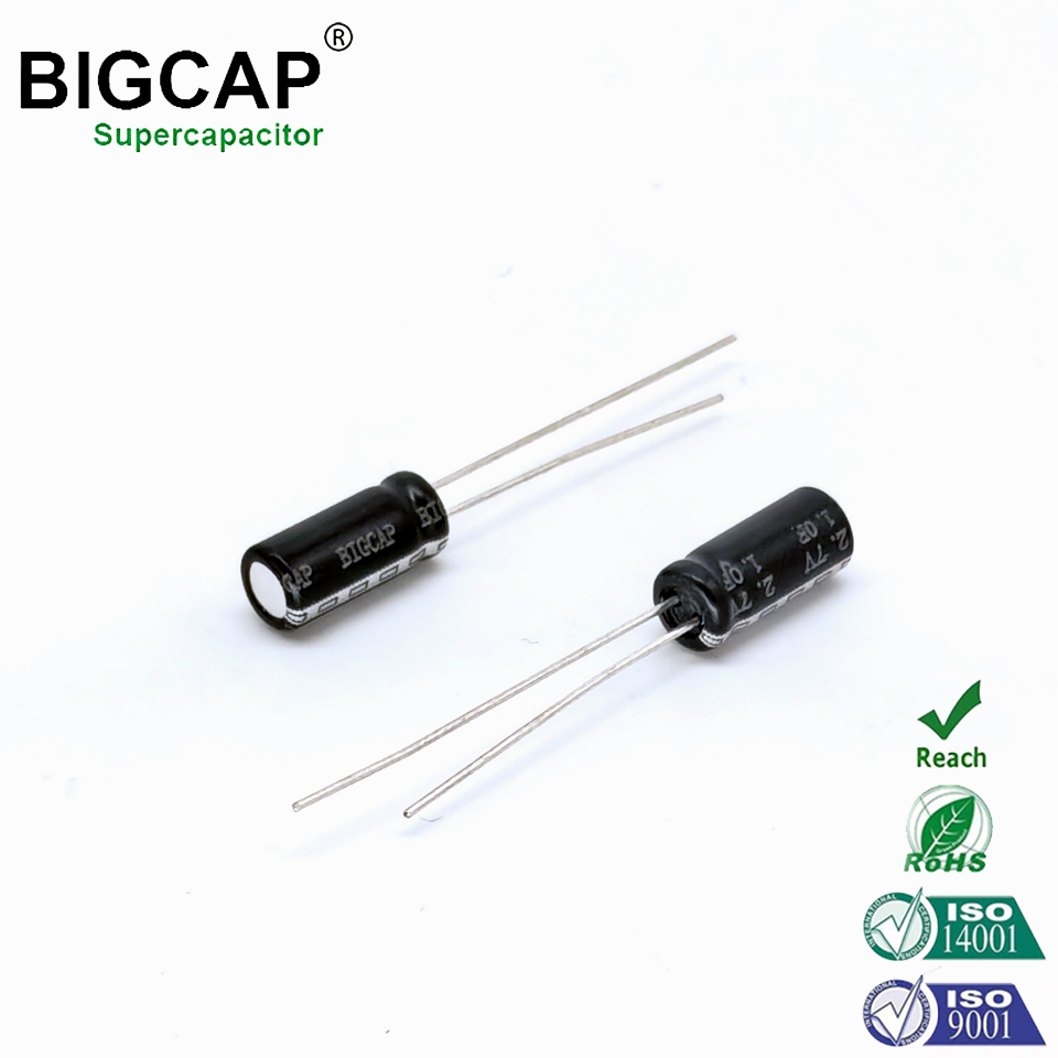 Winding Type High Voltage Energy Backup 2.7V/3.0V 1f Super Capacitor
