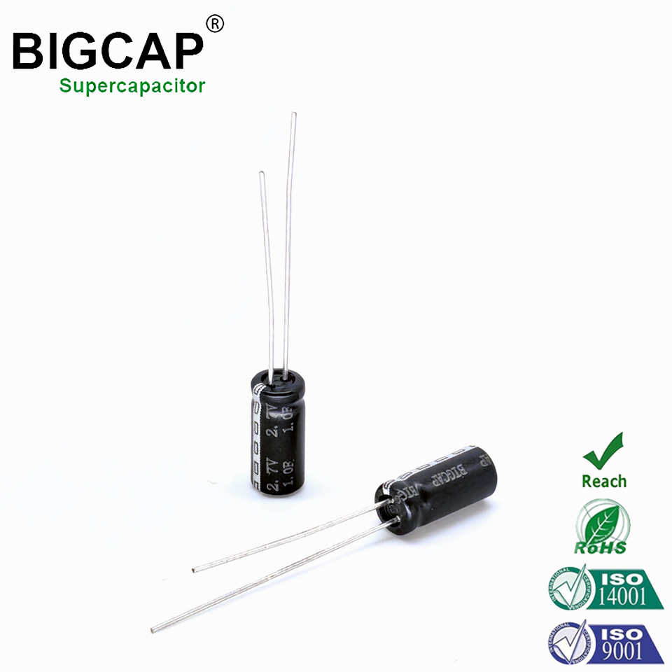 Winding Type High Voltage Energy Backup 2.7V/3.0V 1f Super Capacitor