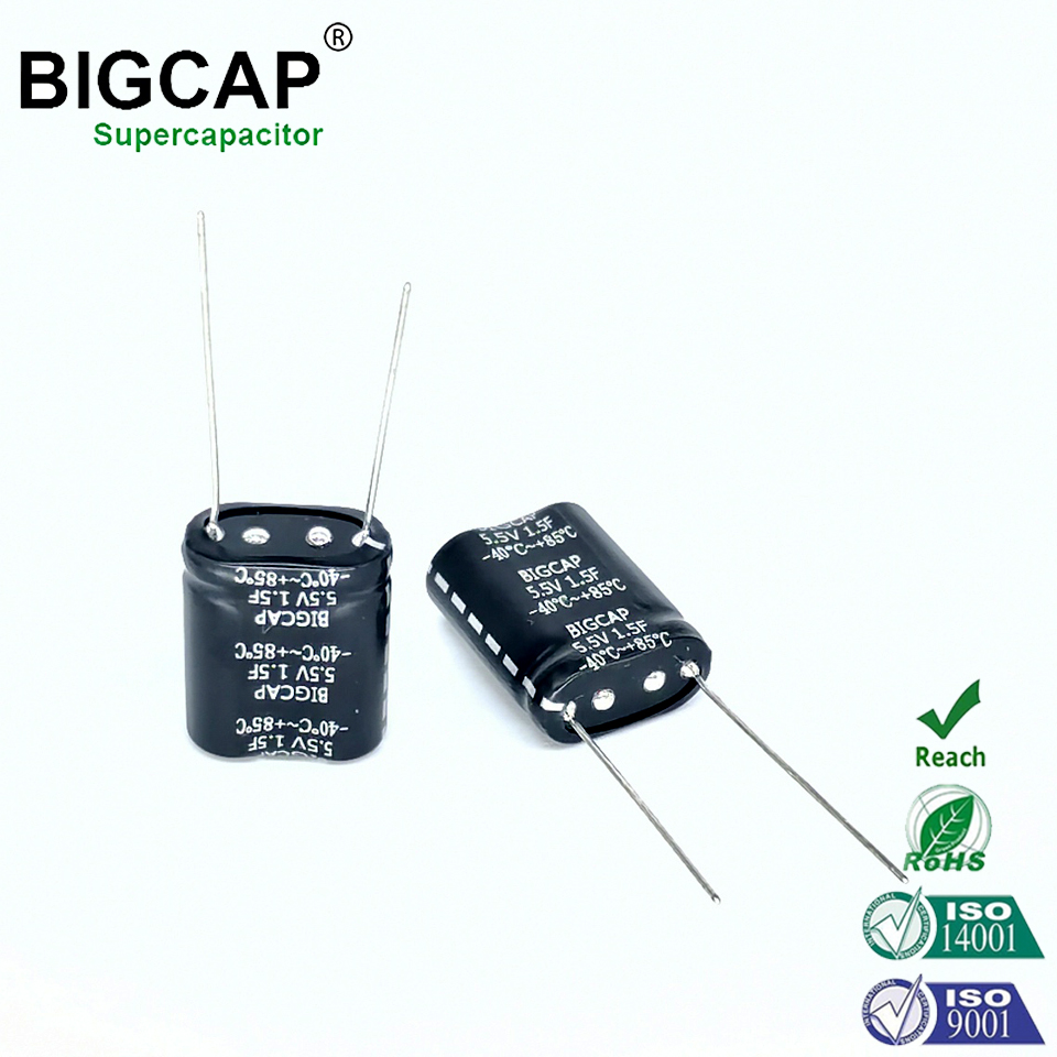 Bigcap Supercapacitor High Temperature Resistant 5.5V 1.5f Combined Super Capacitors In Series