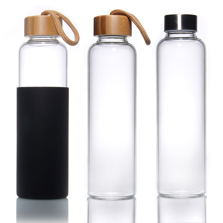 Reusable BPA Free Glass Water Bottle