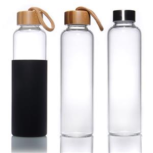 Reusable BPA Free Glass Water Bottle