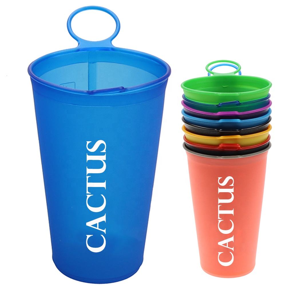 7oz 200ml Soft Collapsible Race Running Drinking TPU Silicone Water Cup
