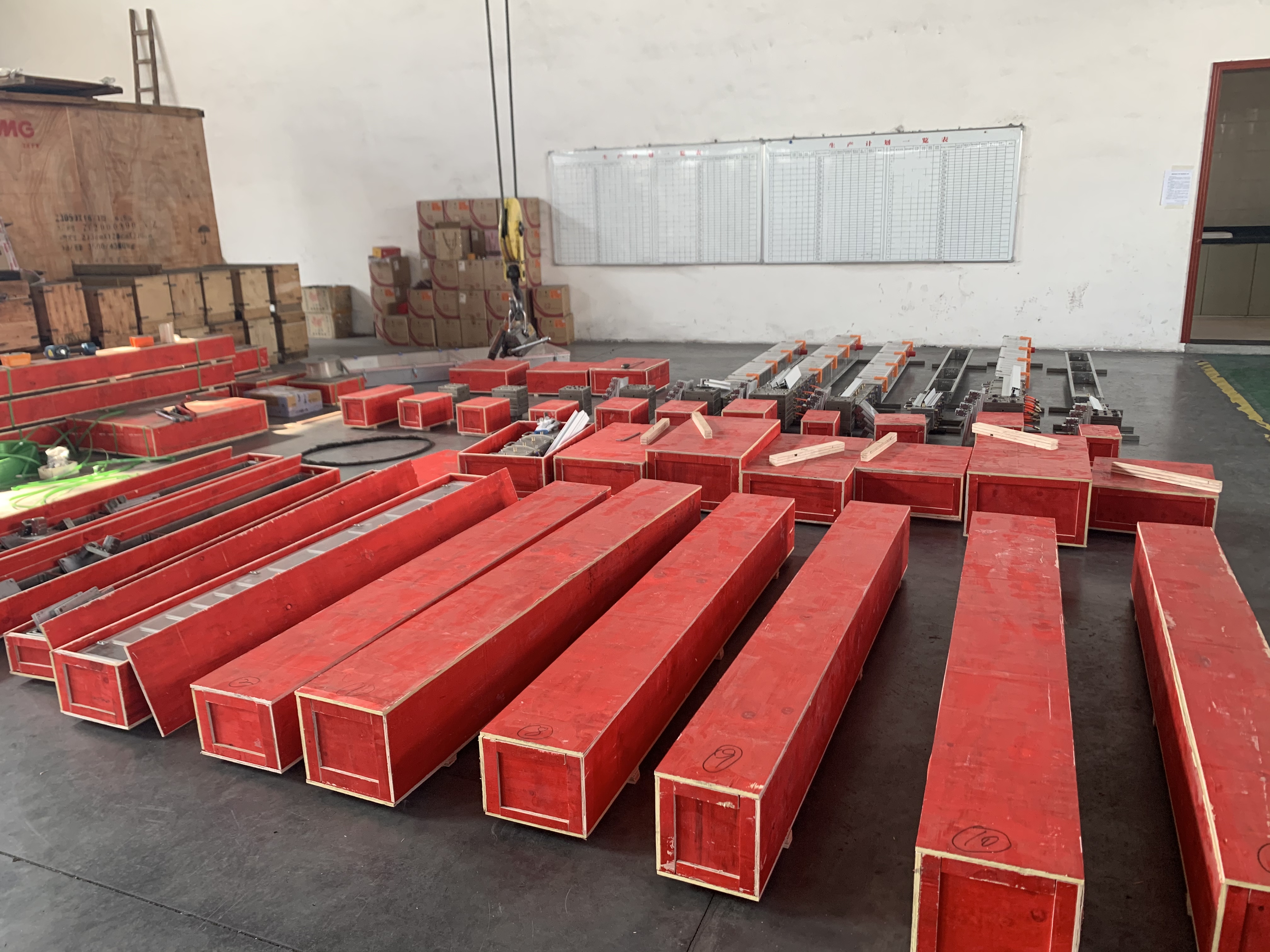 pvc windows profile moulds are packing now,ready to ship out before CNY holiday