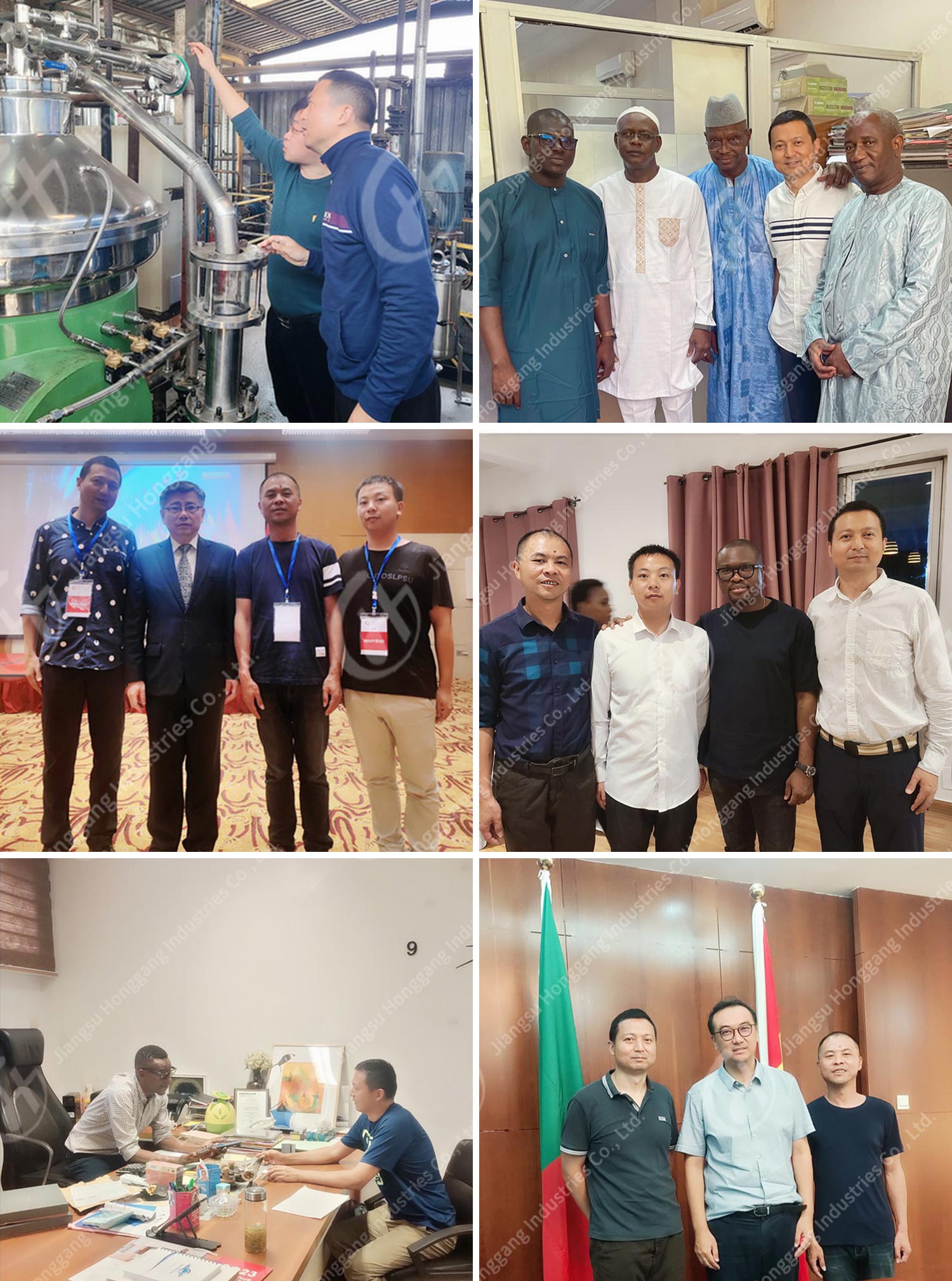 The general manager of Jiangsu Suhao Honggang went to three African countries to discuss business