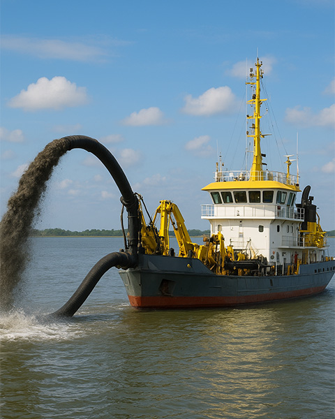 Enhance Dredging Efficiency with Our Heavy-Duty Suction Hose