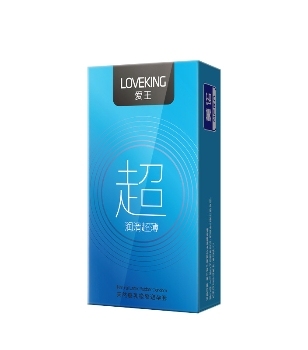 Love King 10 Ultra-thin Condoms With Silicone Oil