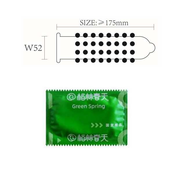 Green Spring combination pellet condom