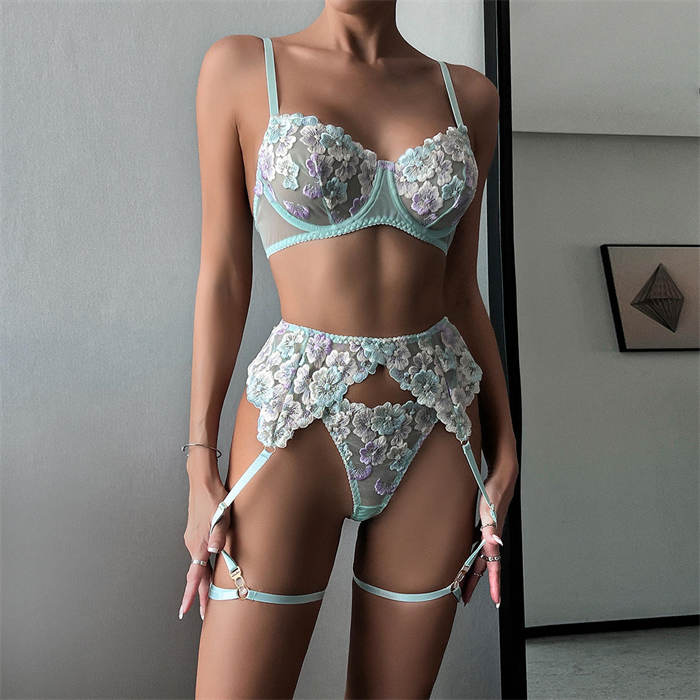 Lace Embroidered Underwear