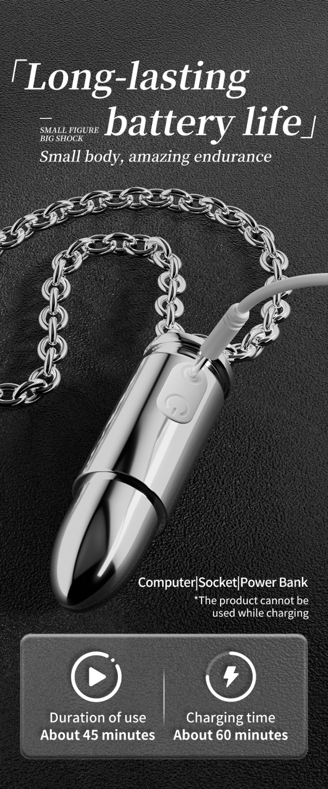 Electric sex toy metal