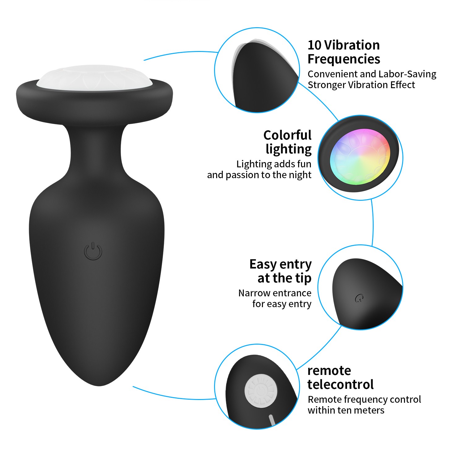 Portable remote-controlled anal ricochet