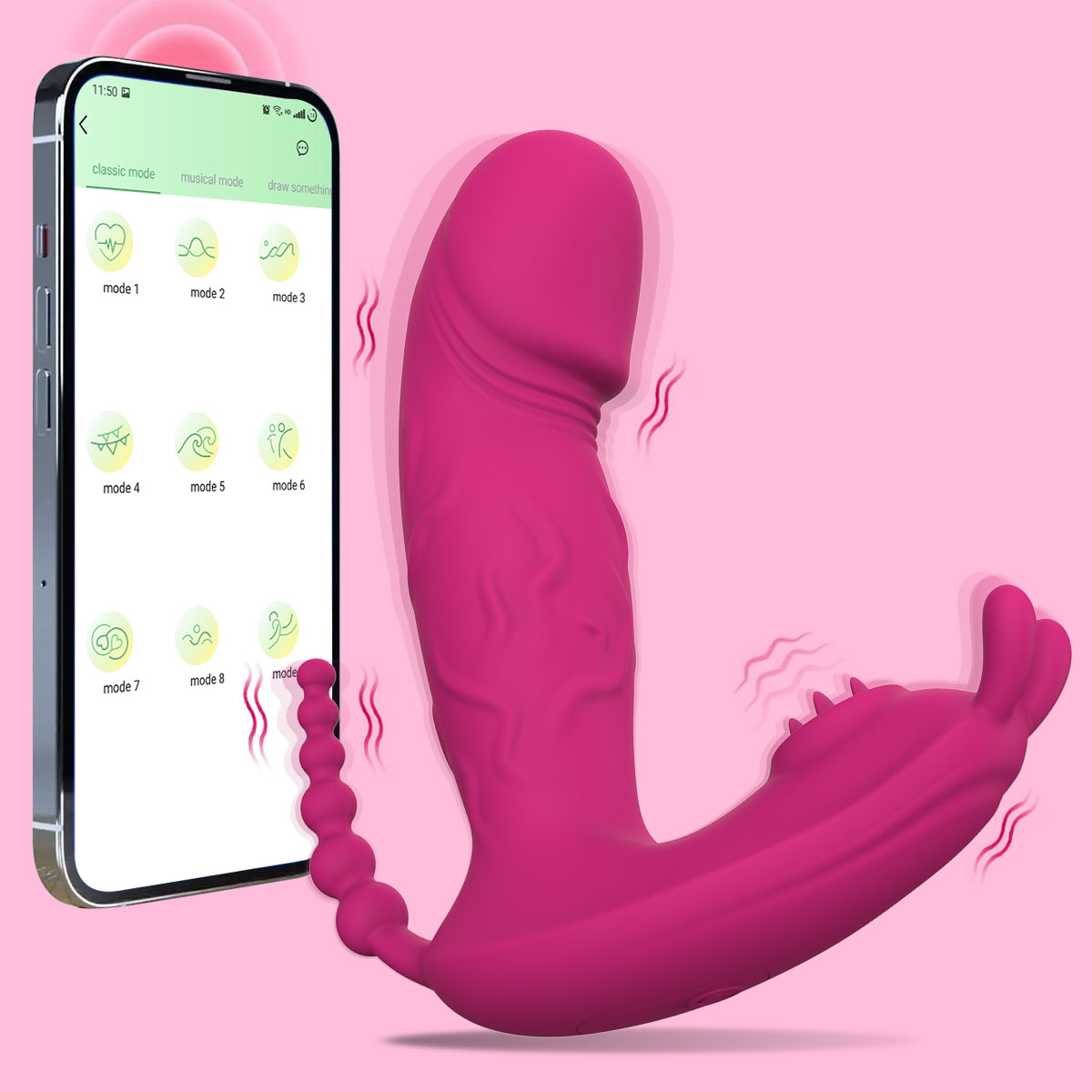 Vagina Clitoris Stimulator Anal Dildo Vibrator Female Adults