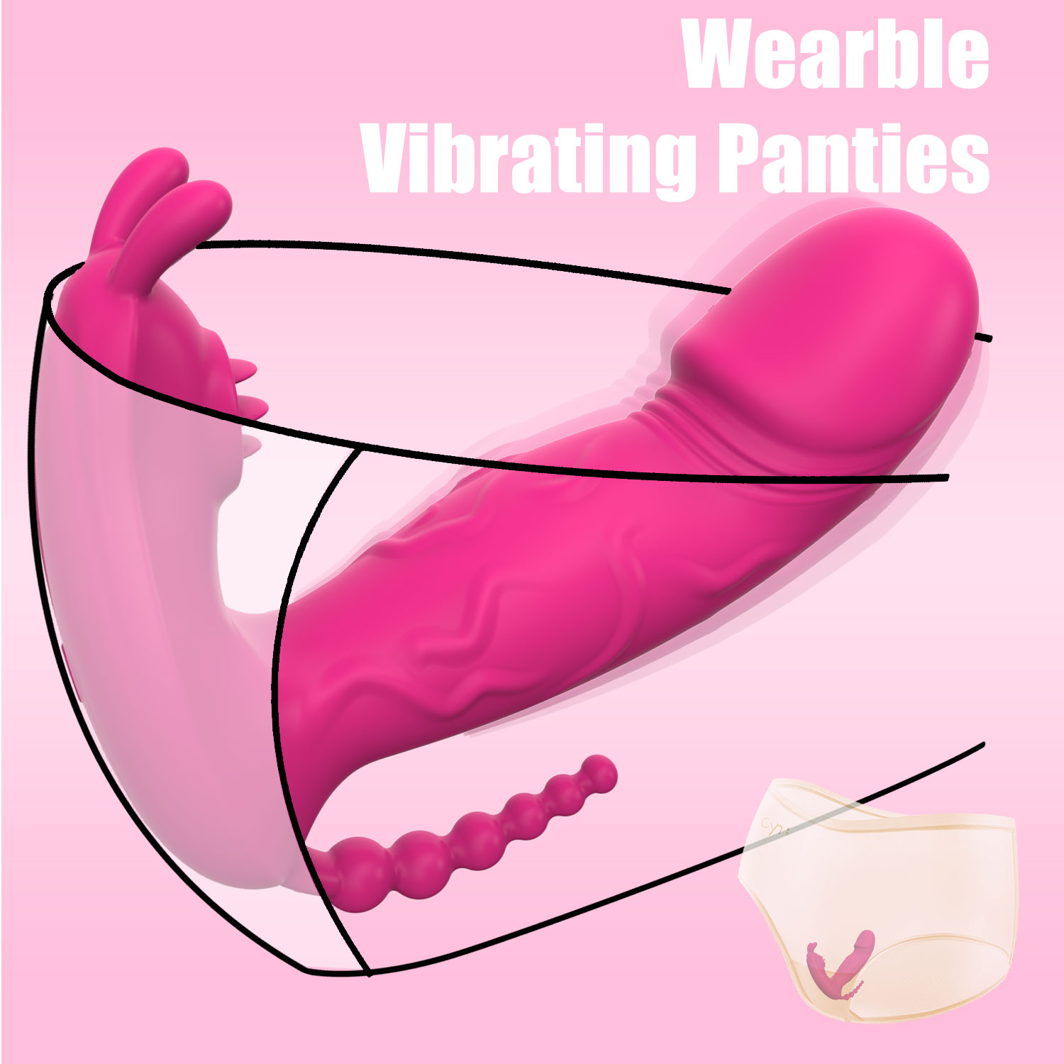 3 In1 Rabbit Vibrator Sex Toys For Women G Spot