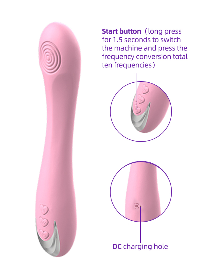 Silicone orgasm vibrator