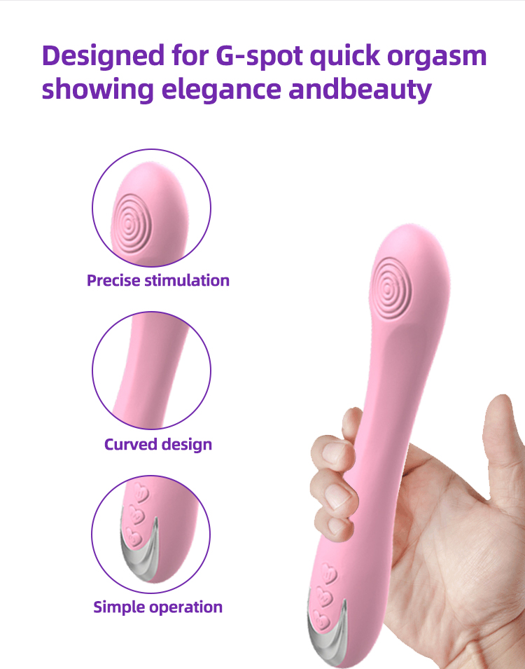 Silicone orgasm vibrator