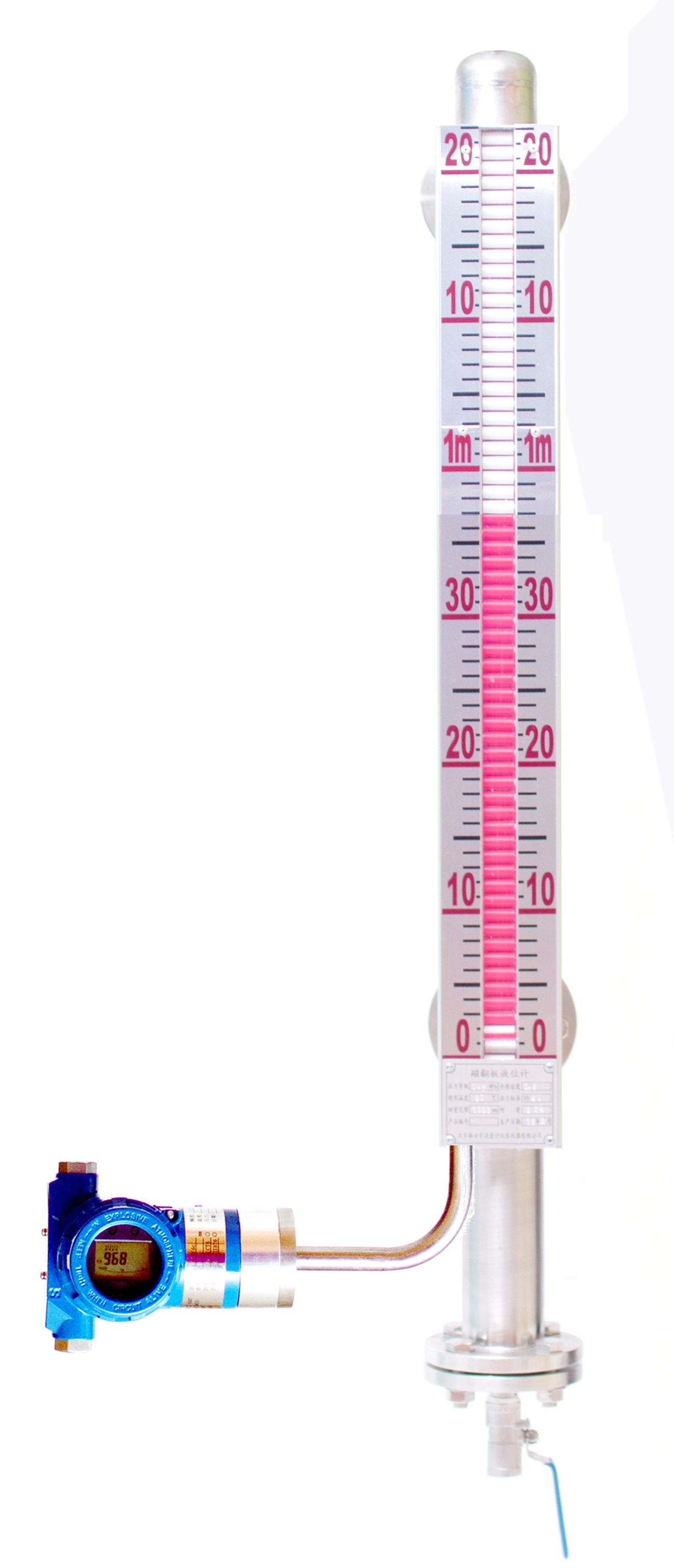 350°C otporan na visoke temperature magnetostriktivni transmiter razine