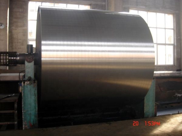 The width of paper machine