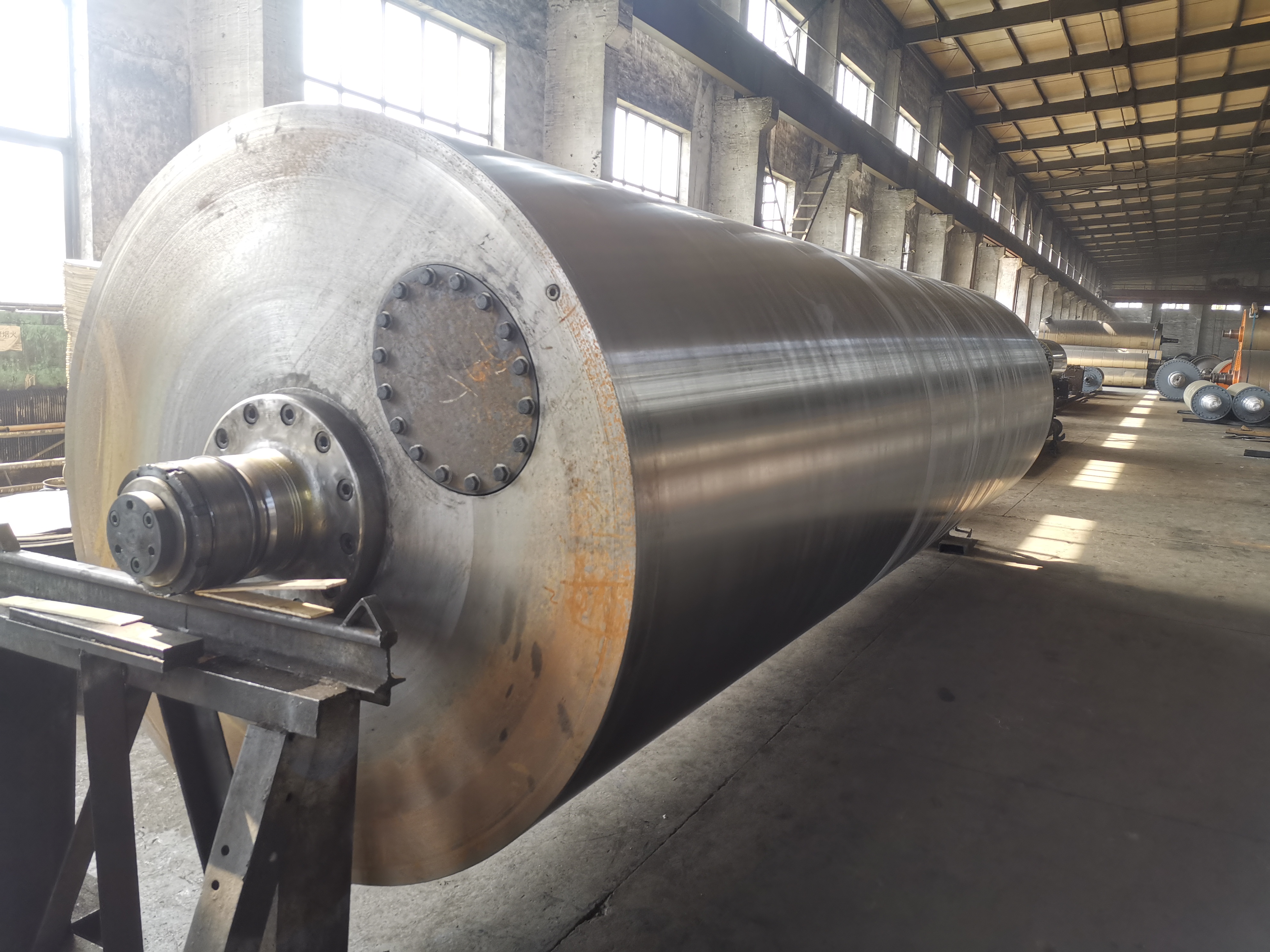 steel dryer cylinder manufacture process photo