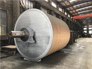 cast iron paper machinery dryer cylinder plant in China