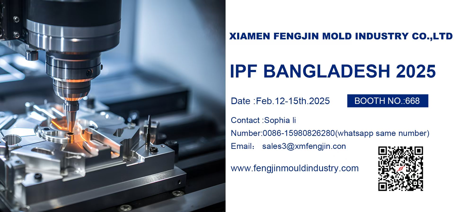 Gian hàng nhà máy tùy chỉnh khuôn ép phun IPF Bangladesh 2025 668 Gian hàng nhà máy tùy chỉnh khuôn ép phun IPF Bangladesh 2025 668