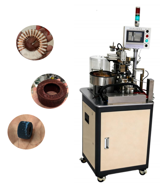 Toroidal winding machine Toroidal winding machine