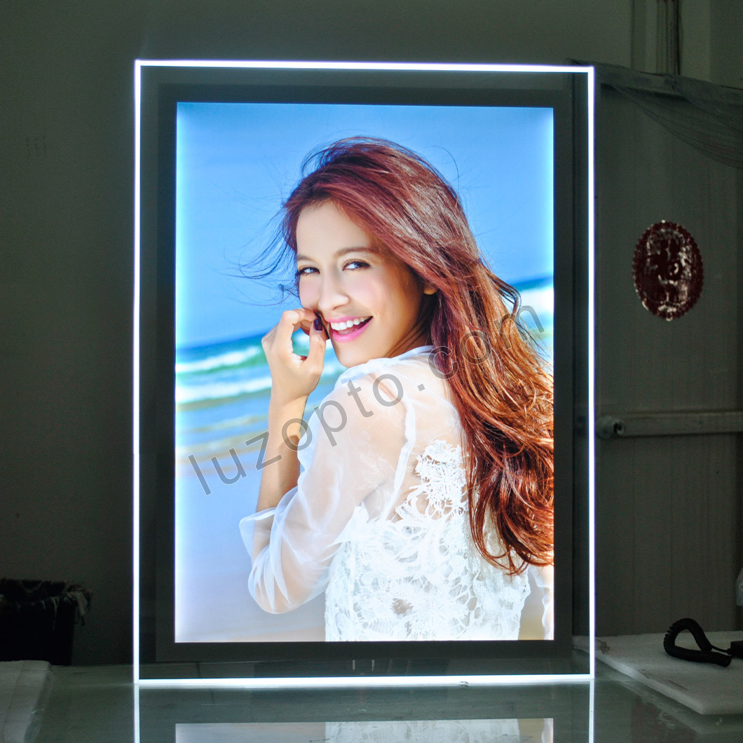 crystal acrylic led advertising light box
