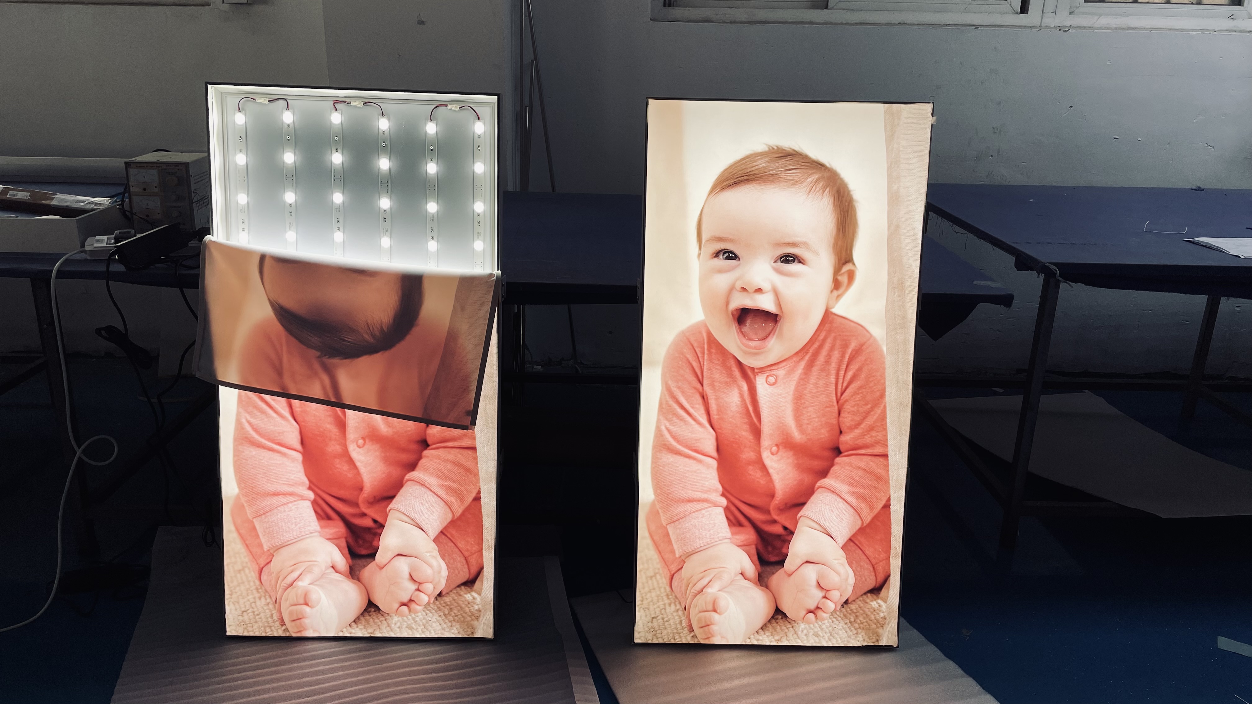 fabric led light box