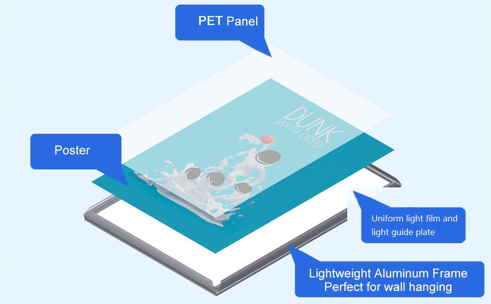 snap frame slim light box