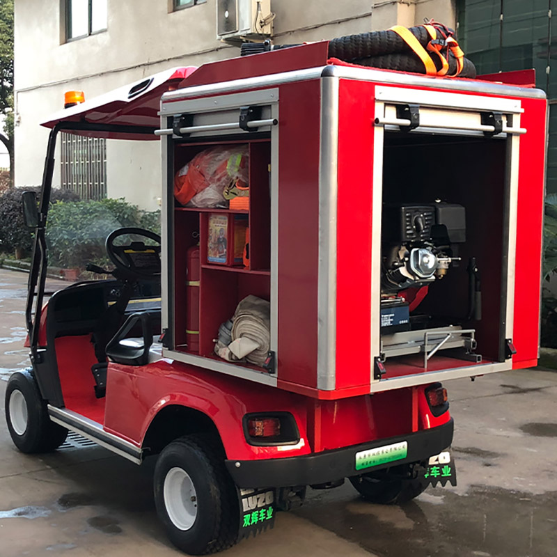 Camion electric de pompieri roșu 4x4