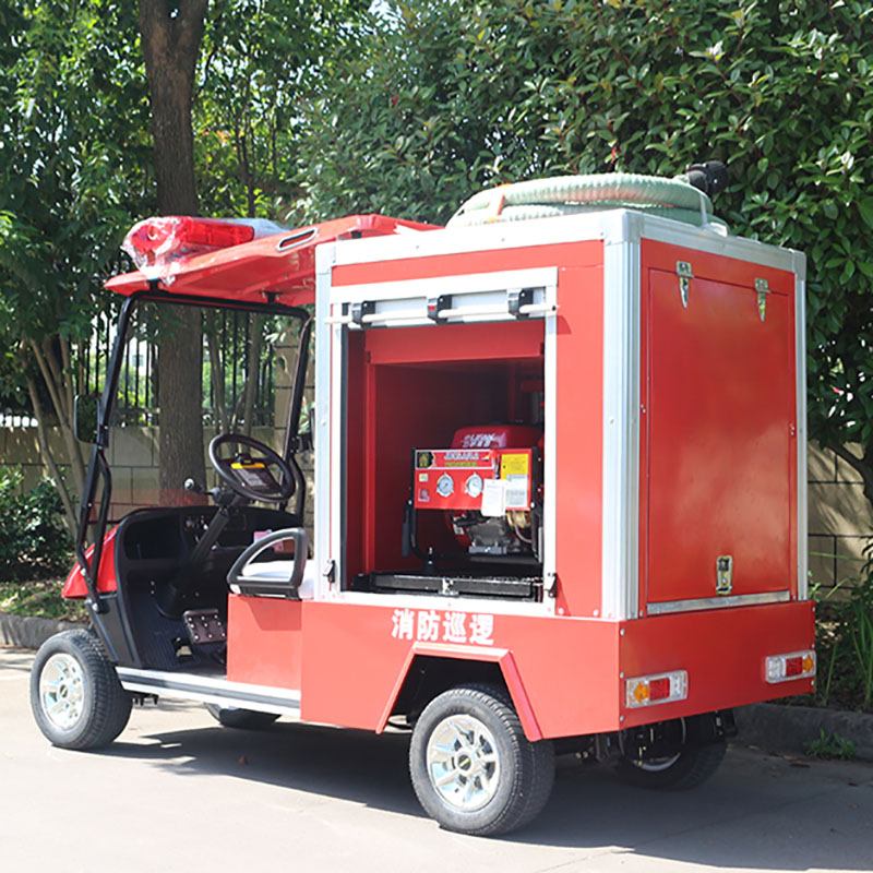 Camion electric de pompieri roșu 4x4