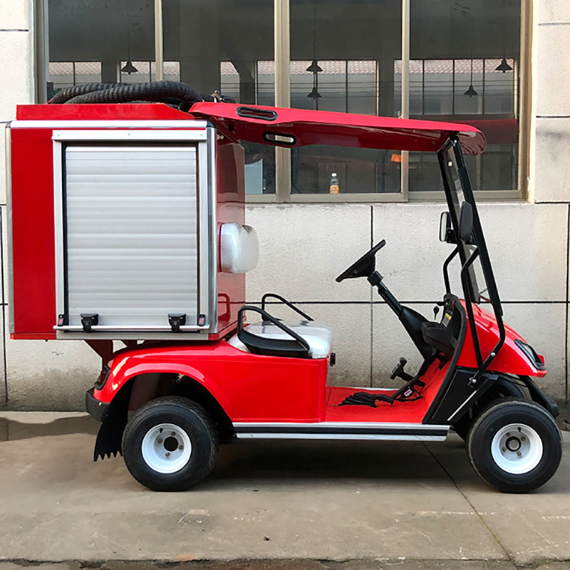 Camion electric de pompieri roșu 4x4