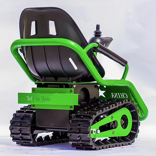 Electric rubber tracked ATV vehicle