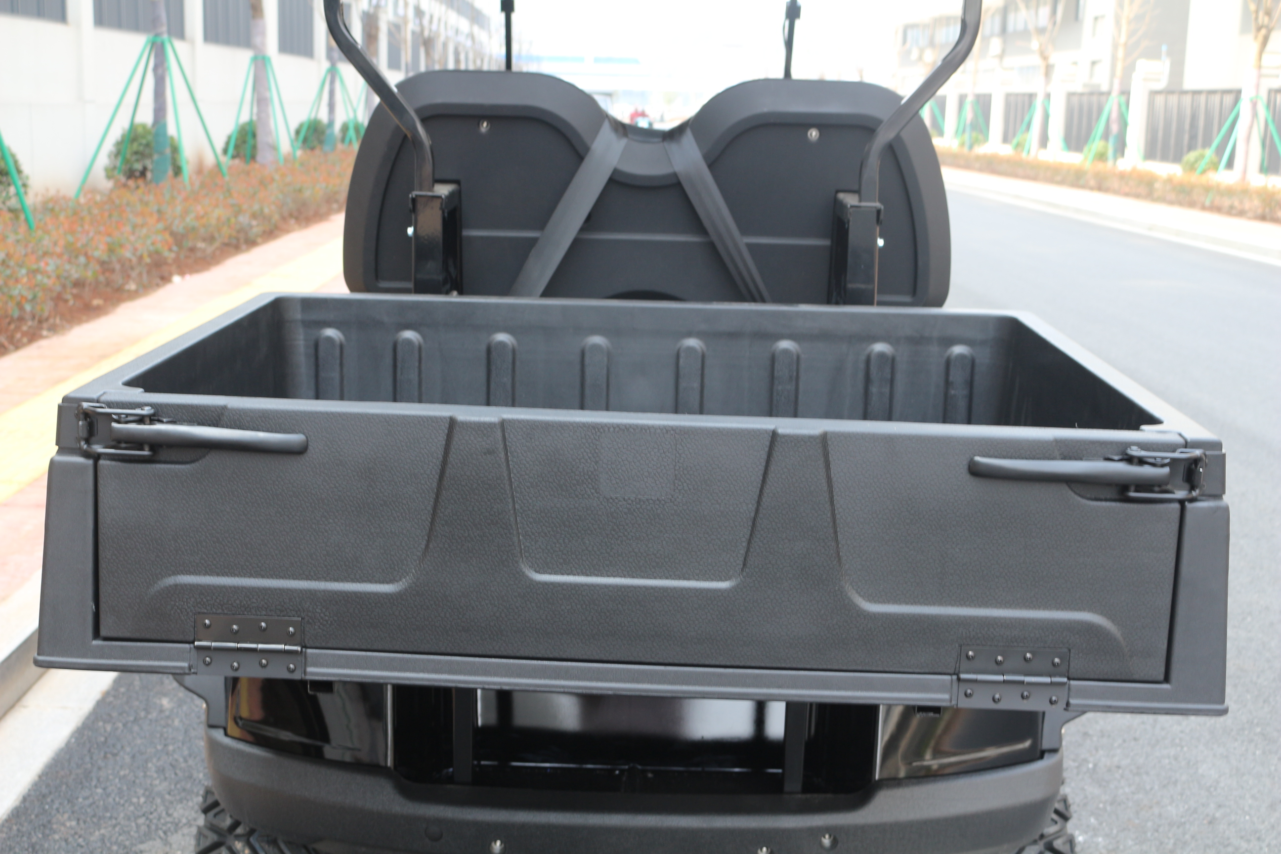Suku cadang mobil golf mewah ember kargo plastik kursi lipat 2in1