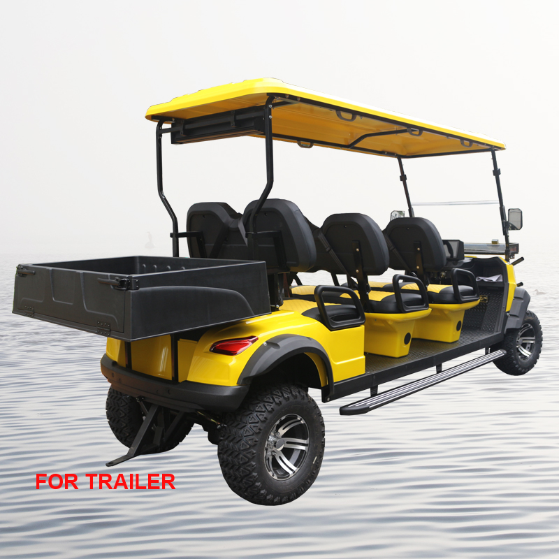 New Off Road 6Seat Electric Hunting Golf Cart with Lifted Chassis beach cart for Sale