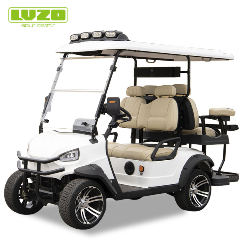Braço oscilante duplo, suspensão dianteira independente, carro elétrico de luxo, carro turístico, carrinho de golfe de praia de 6 lugares