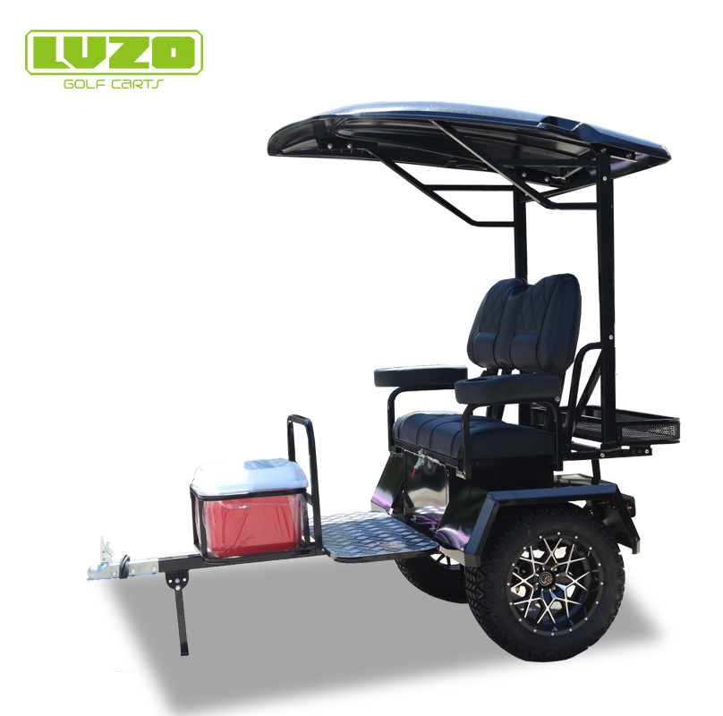 Lvzo 2 & 4-sæders hjælpemiddel/tilpasset elektrisk golftrailer/vogn/trækvogn/træk bagved/mærke på Hotsell