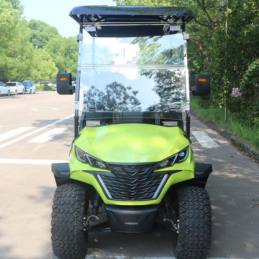 BY Series Golf Cart-Vibrant Lime Green Lithium-Electric Elegance for Dynamic Terrain of LVZO Brand