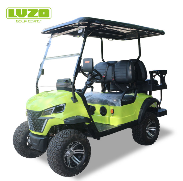 BY Series Golf Cart-Vibrant Lime Green Lithium-Electric Elegance for Dynamic Terrain of LVZO Brand