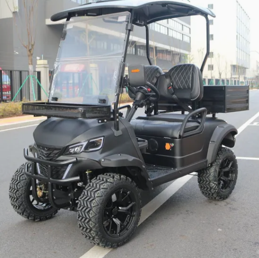 LVZO Premium Electric Golf Cart with Removable Rear Cargo Tray for Versatile Loading