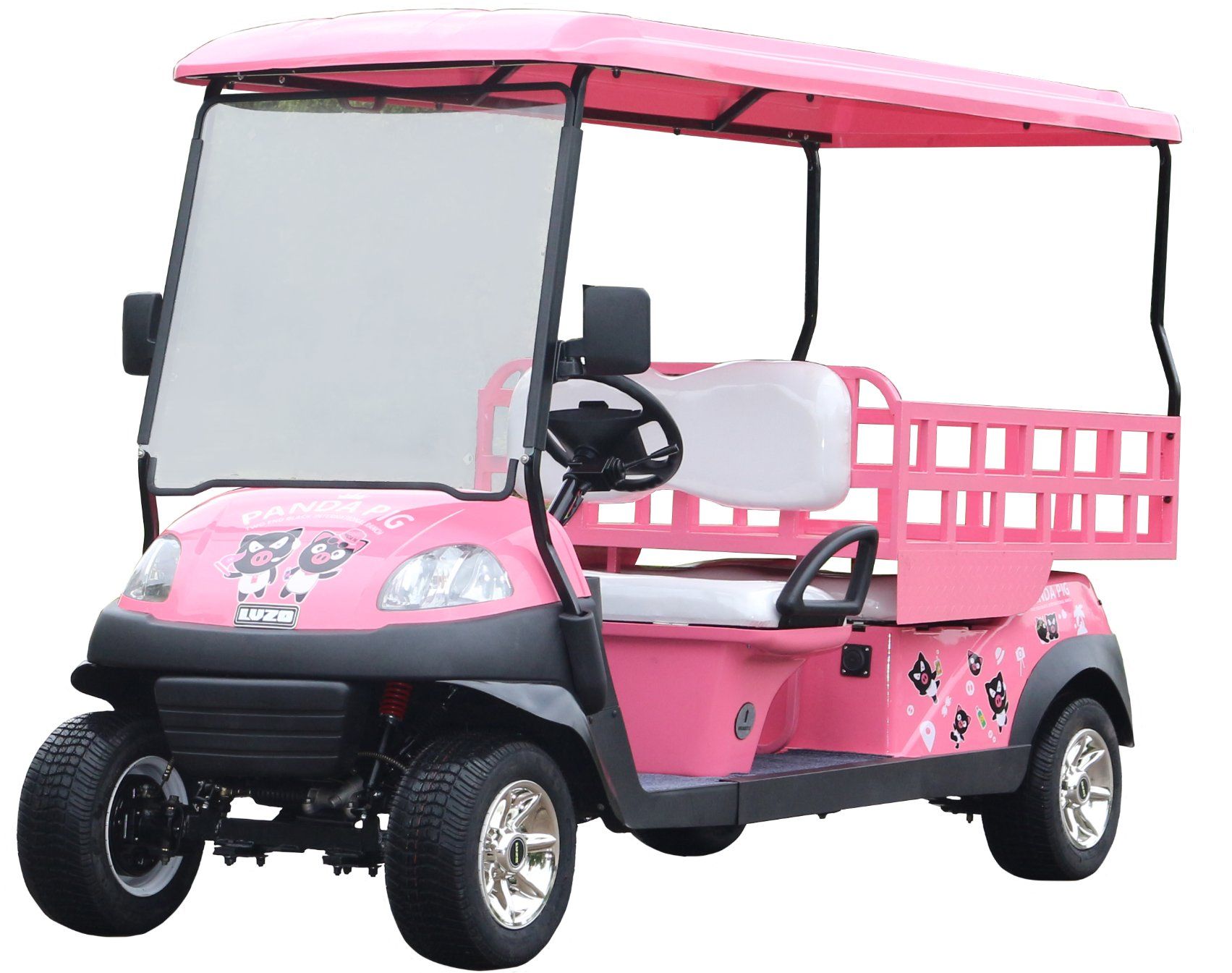 Agile & Quiet Heavy-Duty Golf Cart for Secure, All-Terrain Cargo Transport