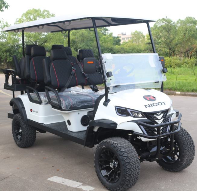Customizable Luxury Golf Cart with Extended Range for Daytime Running