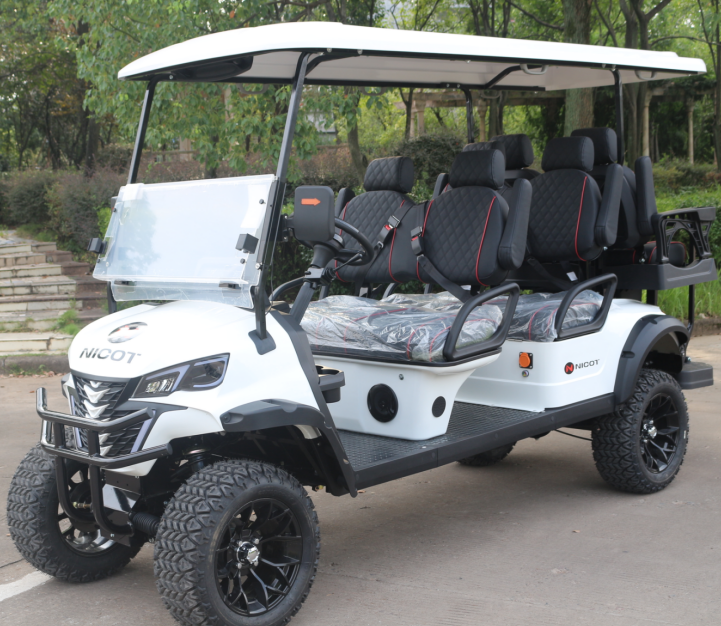 6-Person Hybrid Outdoor Cart with GPS Navigation & Bluetooth