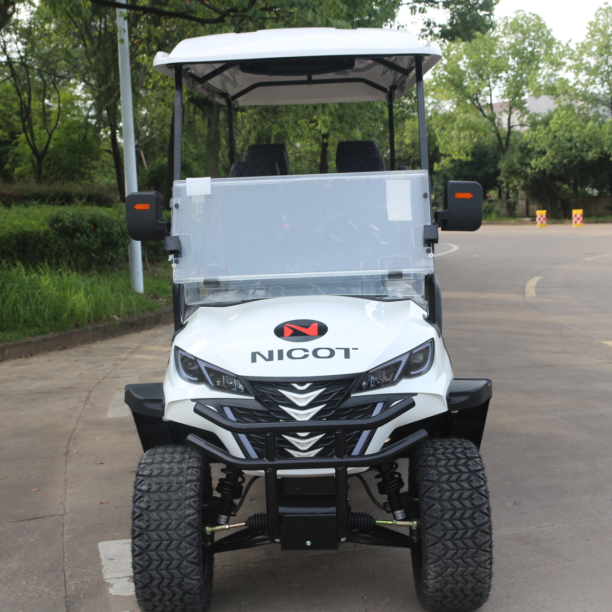 6-Person Hybrid Outdoor Cart with GPS Navigation & Bluetooth