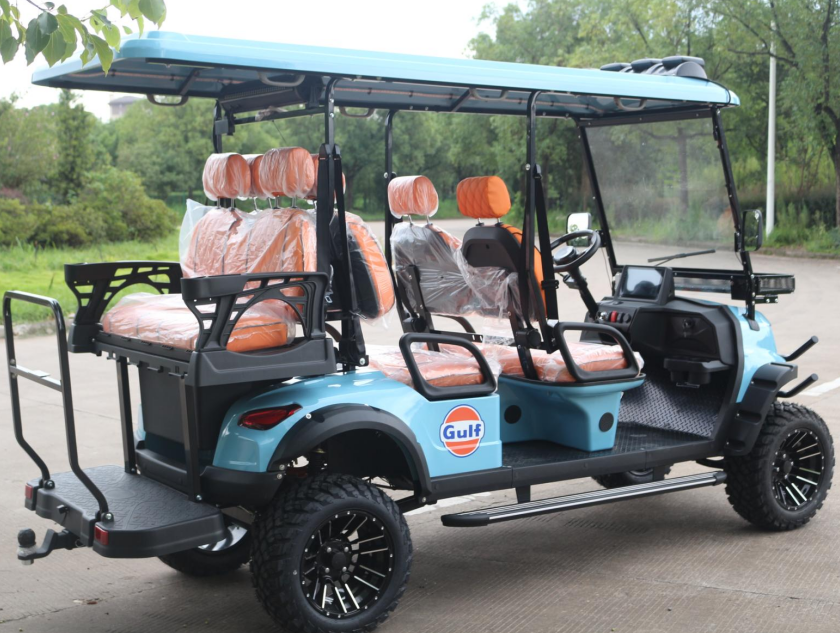 LVZO Luxury 4-Seater Cart with Adjustable Steering & Ergonomic Seats