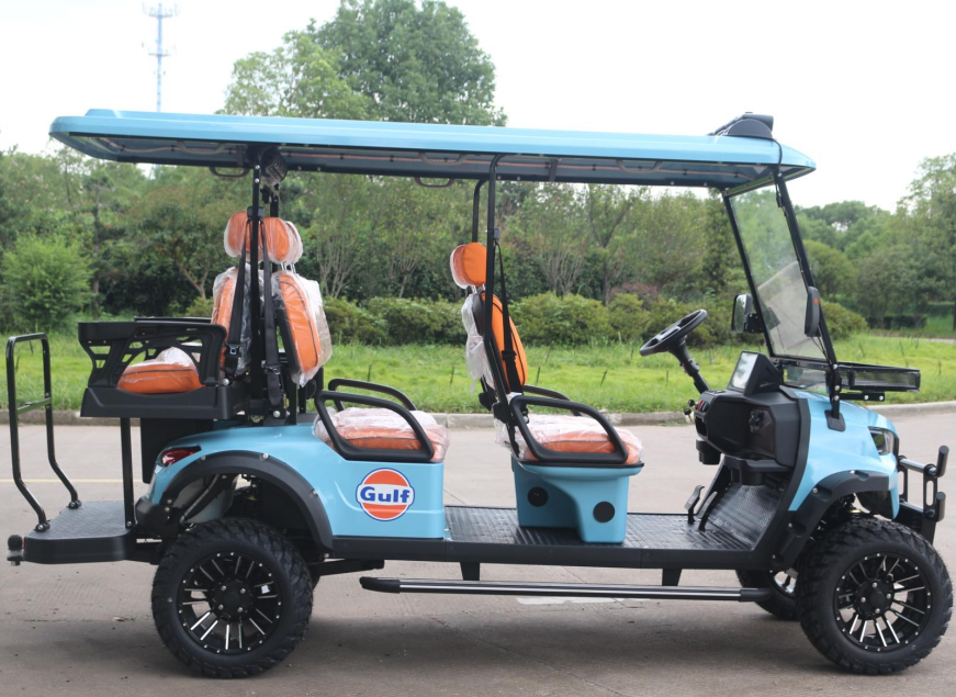 LVZO Luxury 4-Seater Cart with Adjustable Steering & Ergonomic Seats