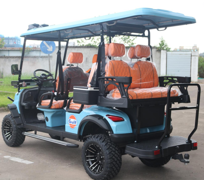 LVZO Luxury 4-Seater Cart with Adjustable Steering & Ergonomic Seats
