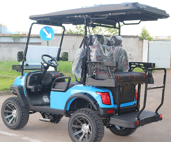 Explore LVZO's CY Series-Blue Golf Cart for Resort & Course Excellence