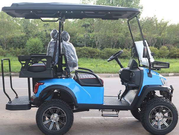 Explore LVZO's CY Series-Blue Golf Cart for Resort & Course Excellence