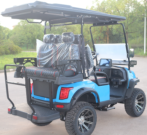 Explore LVZO's CY Series-Blue Golf Cart for Resort & Course Excellence