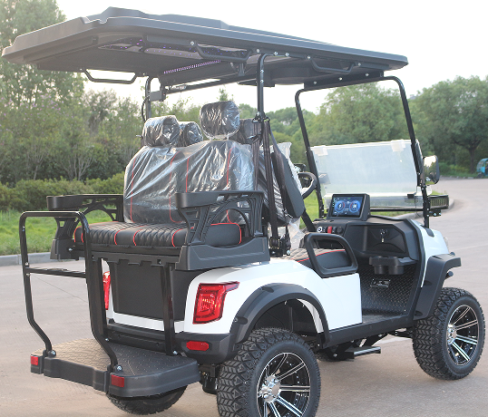 Experience Elevated Golfing with LVZO Beige Cart